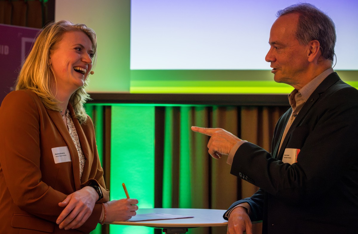 Conference room set for corporate event at Maassilo Rotterdam