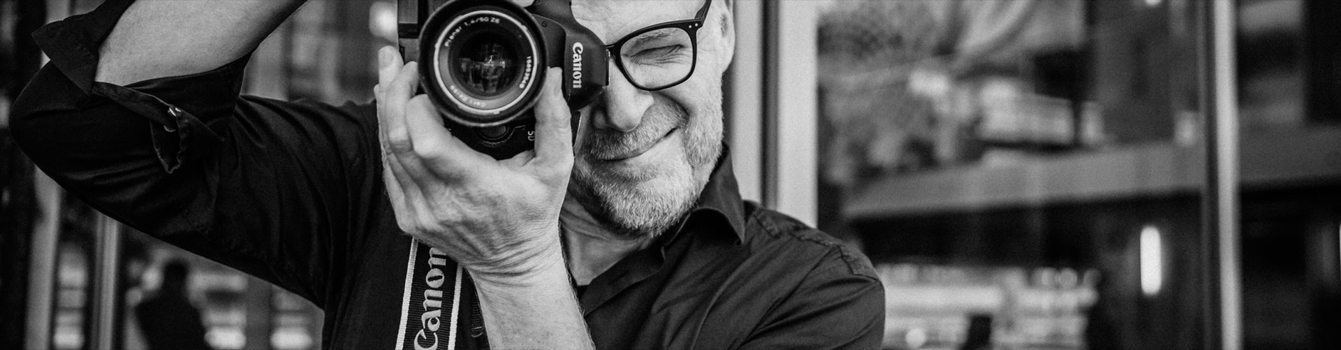 Willem Martinot met camera